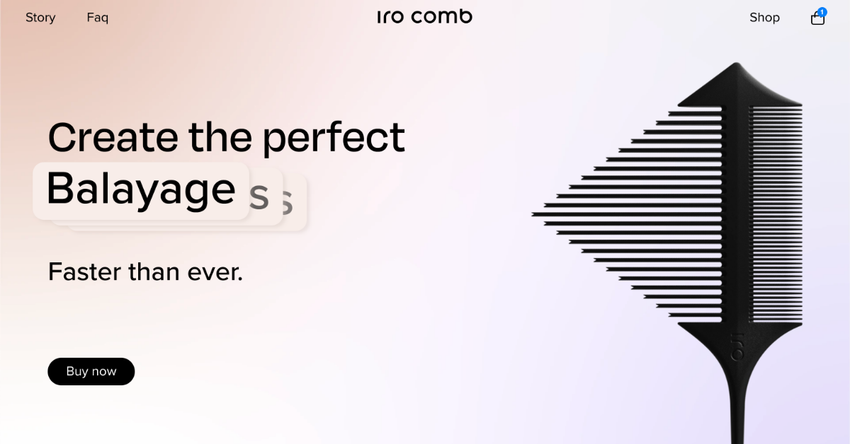 Iro Comb - a professional tool for hair coloring
